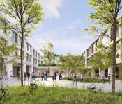 Sloop en nieuwbouw van scholencomplex De Droomboom in Brussel